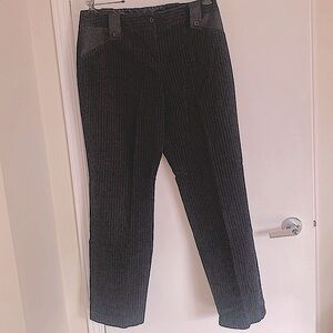 Vintage Vex Made in Canada Black Pin Striped Corduroy Pants Size 11/12
